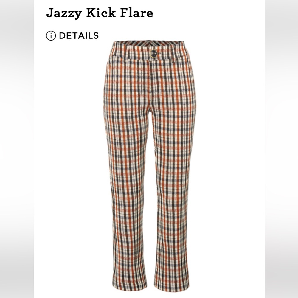 CAbi Jazzy Kick Flare Pants Brown/Cream, Size 2, #4131, never worn